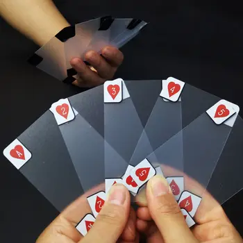 Creative Transparent Din Material Plastic Rezistent La Poker Noutate Poker Index Carti De Joc