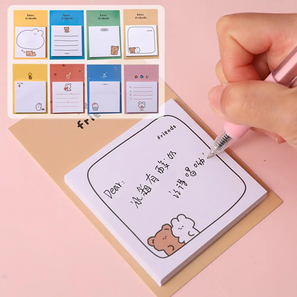 1 Buc Drăguț poate rupe Carte Mesaj Student carnetul Inserați codul Mesaje Creative Carte Lacrimă Notă Desene animate de Pe Vremuri Convenabil Nu W9M2