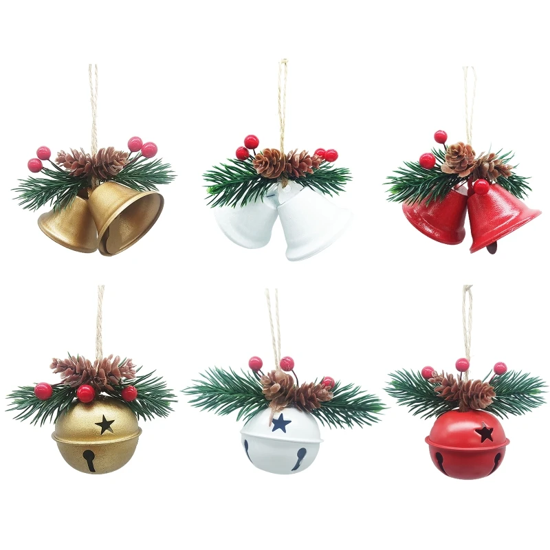 2024 Nou Decorative De Crăciun Clopot Jingle Bells Pomul De Crăciun Decor Pom De Crăciun Pandantive Rosu/ Aur / Alb Jingle Bell