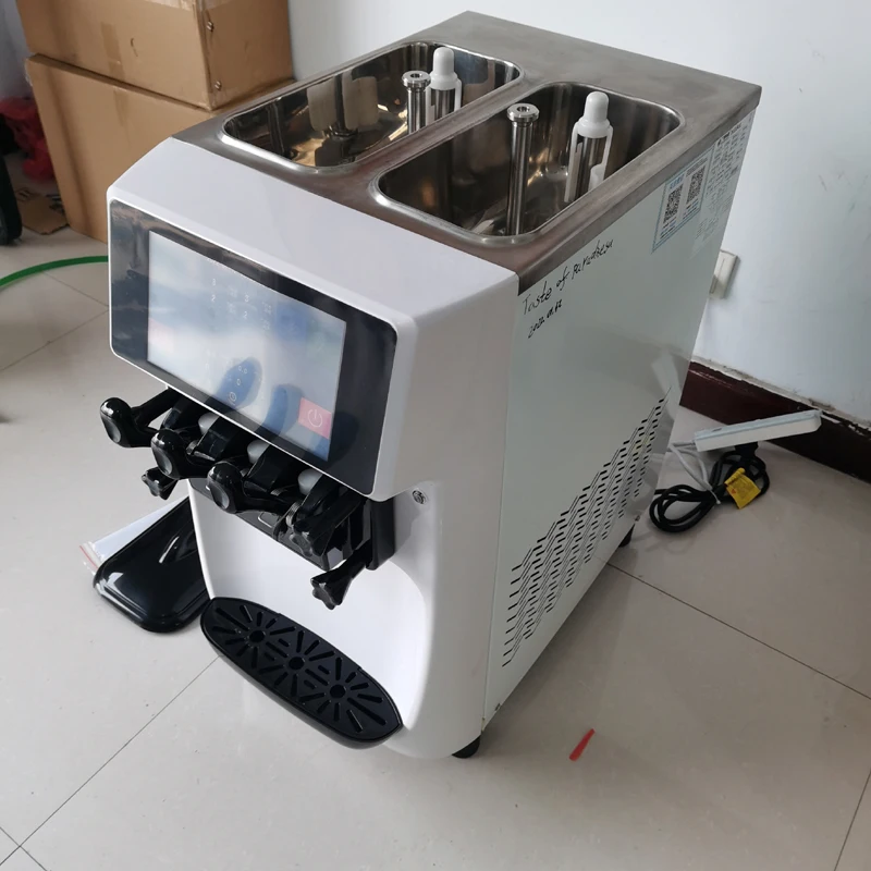 2024 Nou Fierbinte Înghețată italiană Desktop Mini Crema Moale de Gheață se Agită Automat 3 Arome Masina de inghetata R01A / R410A