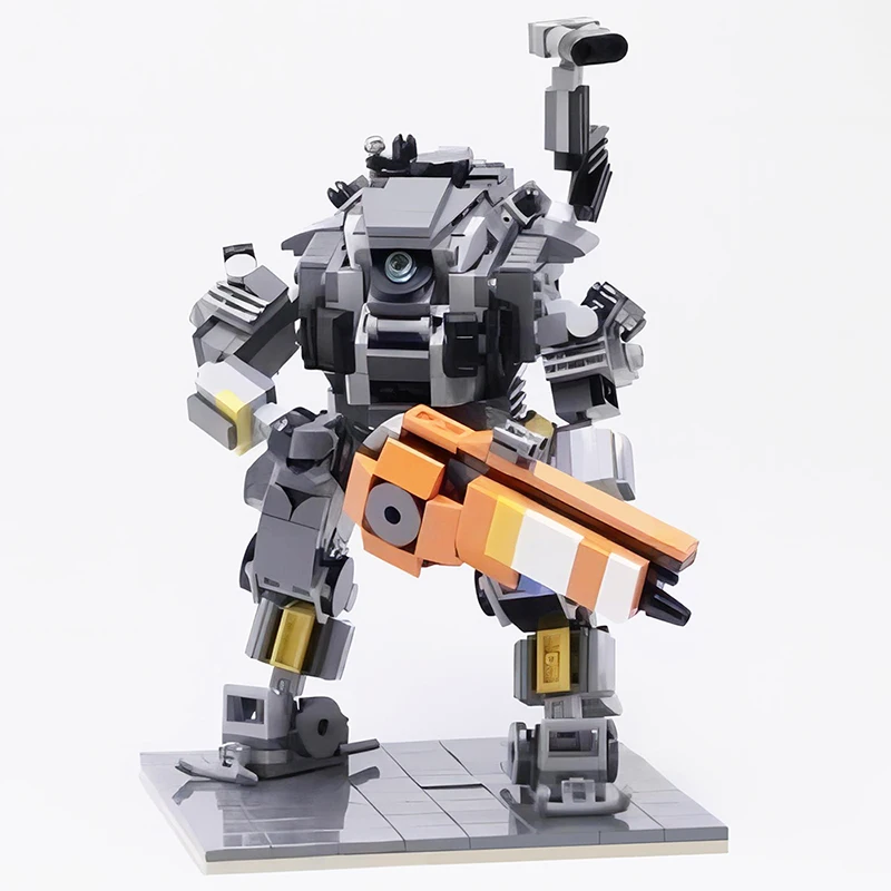 Acțiune Joc Mecha Lon-class Titan Bloc Militar Armă de Luptă Robot Kit de Asamblare Jucarii Creative Ziua de nastere Cadou de Crăciun