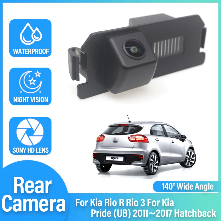 CCD HD Fisheye Camera cu Vedere în Spate Pentru Kia Rio Rio R 3 Pentru Kia Pride (UB) 2011~2017 Masina Hatchback Inversă Parcare Rezervă Monitor