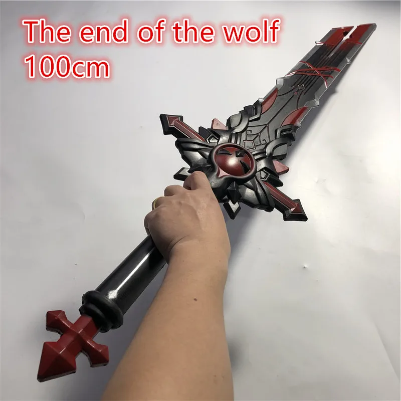 Joc Genshin Impact 100/80cmProject Armă Diluc Ragnvindr Sabia La Sfârșitul Lup Sabia Cosplay de Siguranță PU 1:1 Model de Sabie