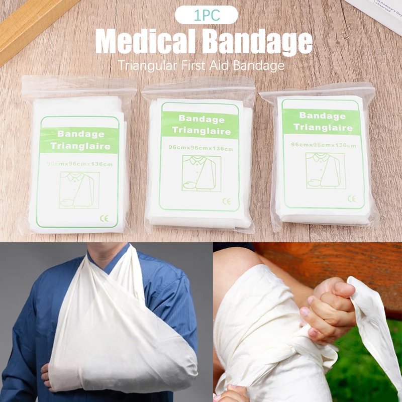 Medicale Triunghiular Bandag Fixarea Fracturii De Urgență Bandaj De Prim Ajutor Tifon Triunghi Bandaj