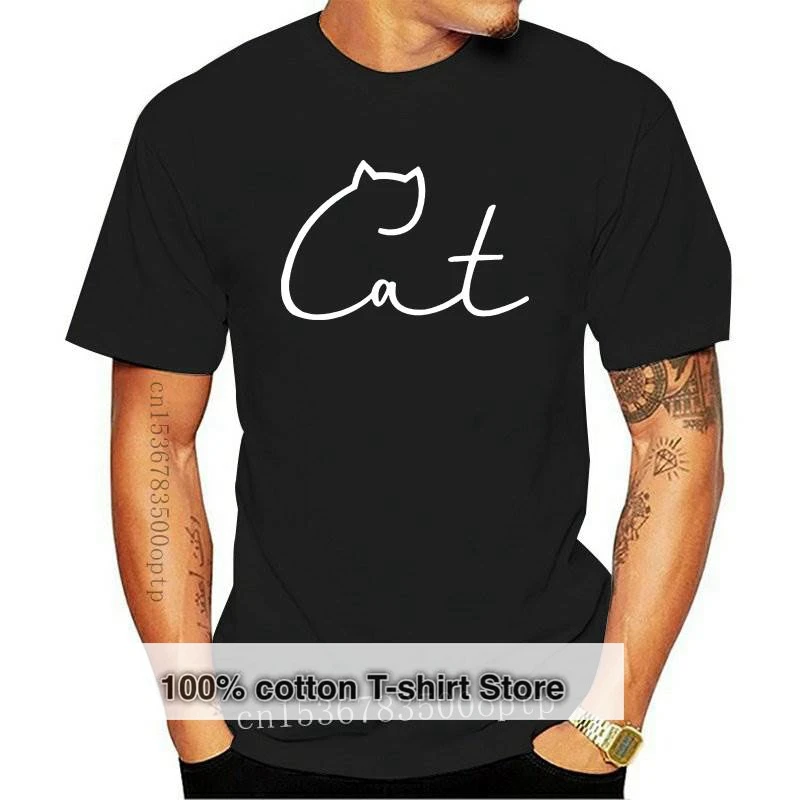 Nou Plus Dimensiune Topuri Drăguț Pisică Imprimate Tricou Femei O Gâtului Maneca Scurta 100%Bumbac T-Shirt Pierde Vara Femei Îmbrăcăminte 2021