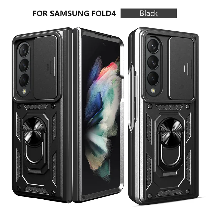Pentru Samsung Galaxy Z Fold 4 5G Caz Armura rezistenta la Socuri Magnetic inelar, Titularul Caz Pentru Galaxy ZFold4 Camera Capac Protecție