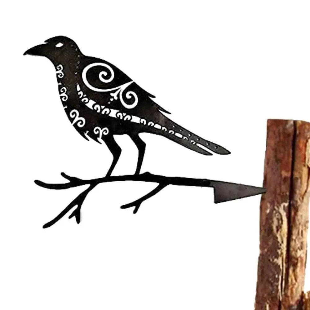 Rezistent la apa Pasăre de Metal de Perete Semne Pasăre de Fier Ambarcațiuni Grădină Pasăre Plug-in Negru de Lungă Durată Frumusete Bird Gard Ornamente