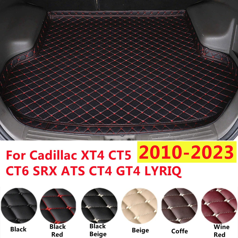 SJ XPE Piele Mare Parte Portbagaj Covoraș Pentru Cadillac XT5 XTS CT5 CT6 XT4 SRX LYRIQ ATS CT4 GT4 2010-2023 de Linie de Mărfuri Boot Covoare
