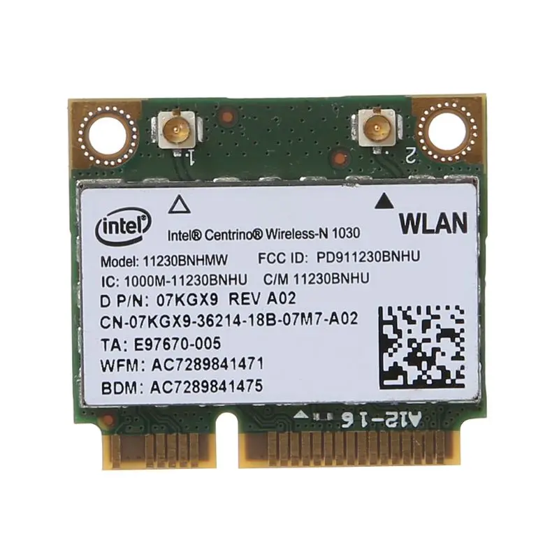 WiFi compatibil Bluetooth Wireless Jumătate Mini PCI-E Card 802.11 b 2.4 GHz Single-band Pentru Intel 1030 11230BNHMW
